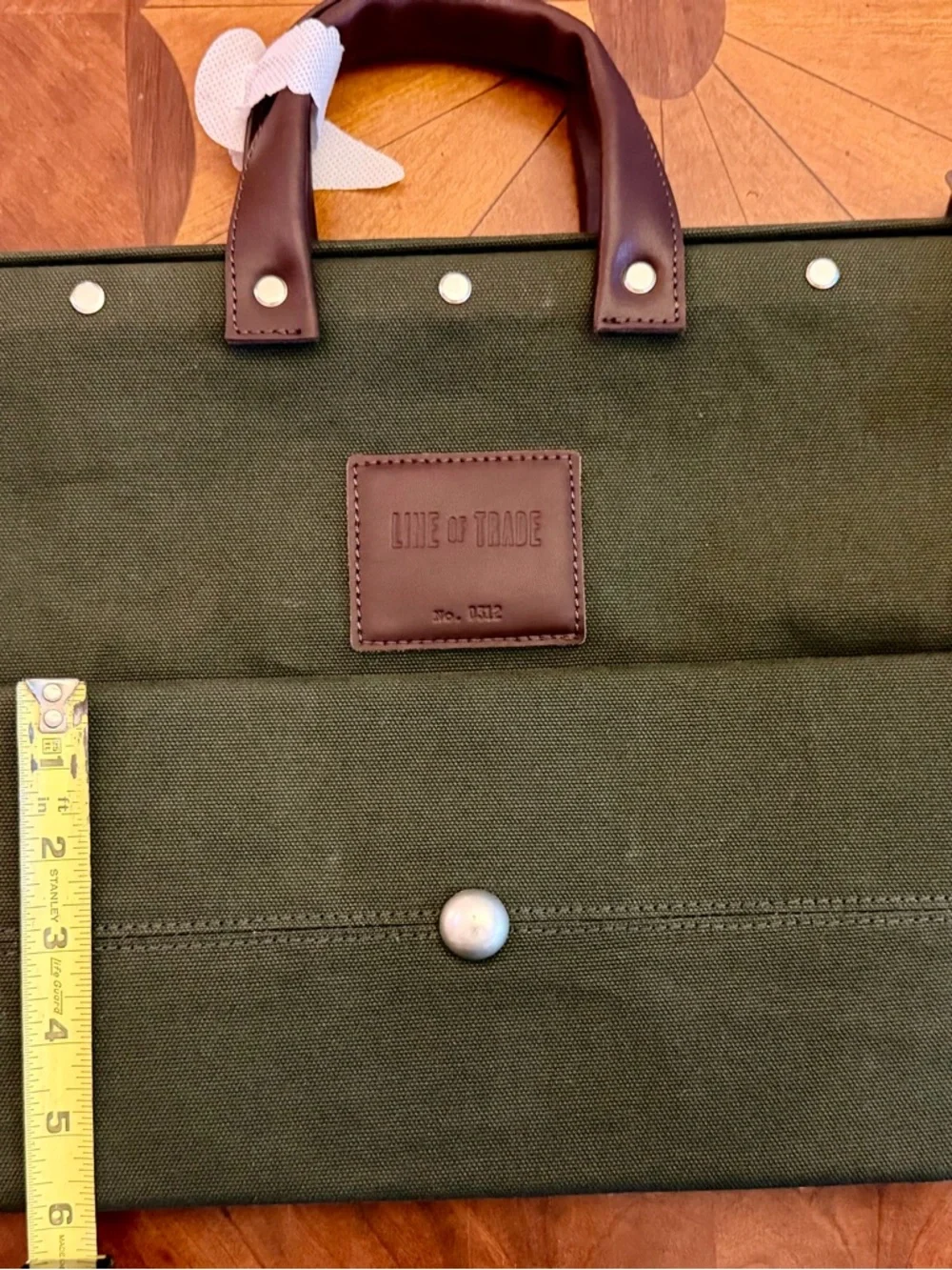 Bespoke Post “Line of Trade” Field Duffle Bag - New in Box / Khaki Green